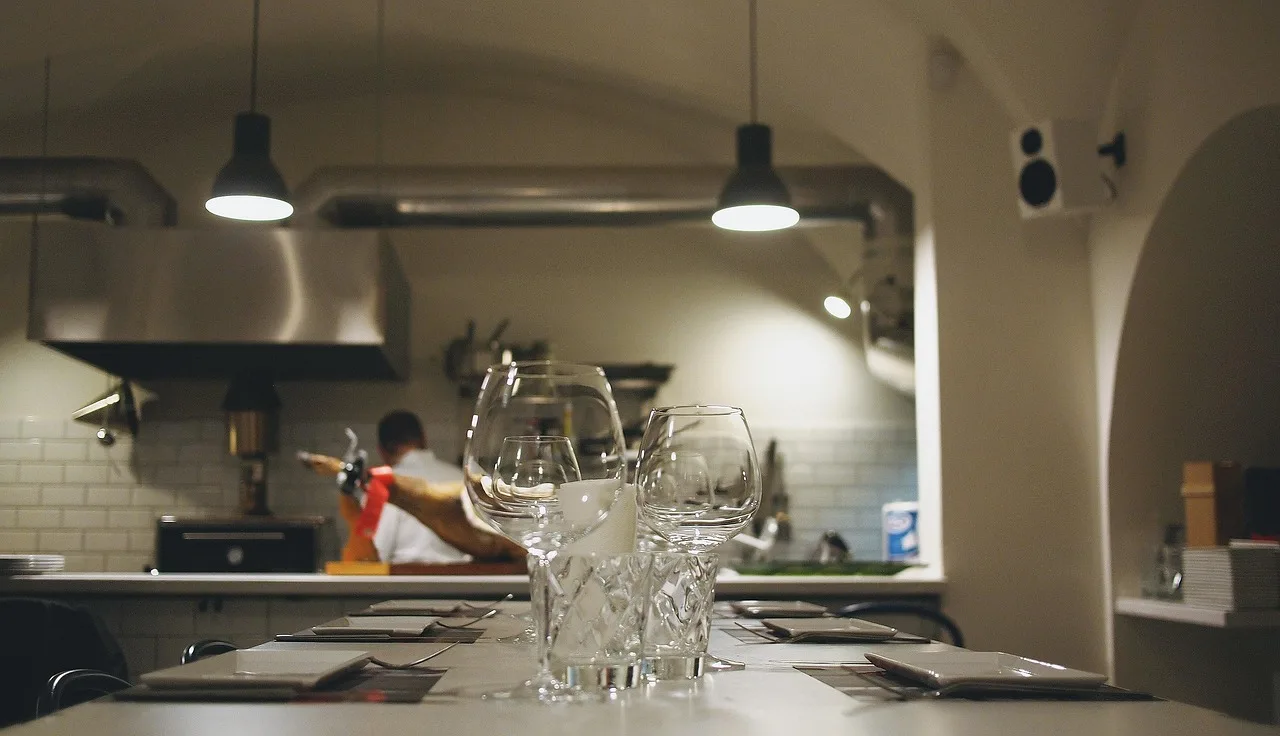 kitchen, restaurant, chef, cooking, table, glasses, plates, brown kitchen, brown cooking, brown restaurant, brown table, brown glass, brown glasses, brown chef, kitchen, chef, chef, chef, chef, chef. Commercial kitchen rental prices in Los Angeles, New York, and Chicago compared
