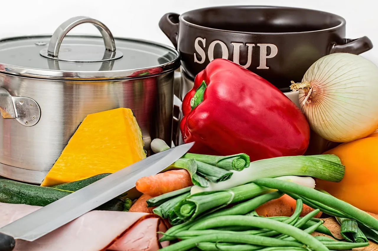 vegetables, pot, cooking, ingredients, preparation, knife, food, healthy, carrot, onion, bowl, diet, recipe, pepper, capsicum, paprika, leek, beans, nutrition, homemade, kitchen, cooking, cooking, cooking, cooking, cooking, food, diet, recipe, kitchen, kitchen, kitchen. Ghost Kitchen Inventory Control: Station Checklist
